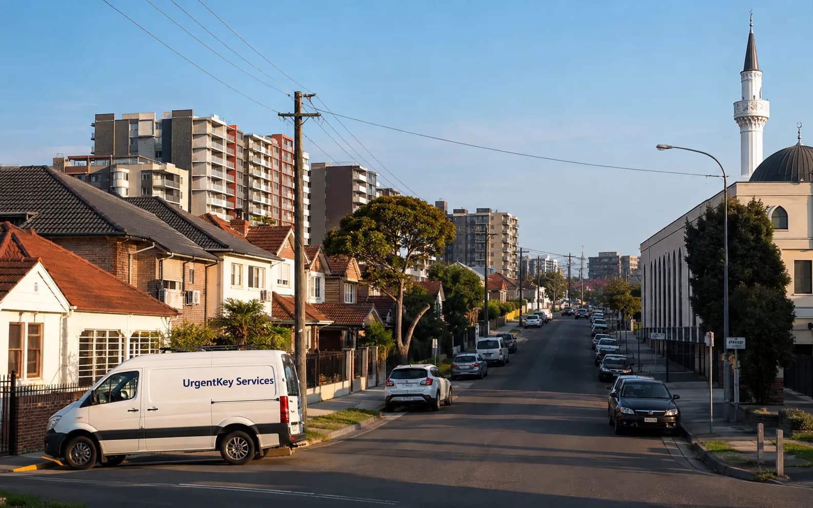 Streetscape of Auburn, Sydney