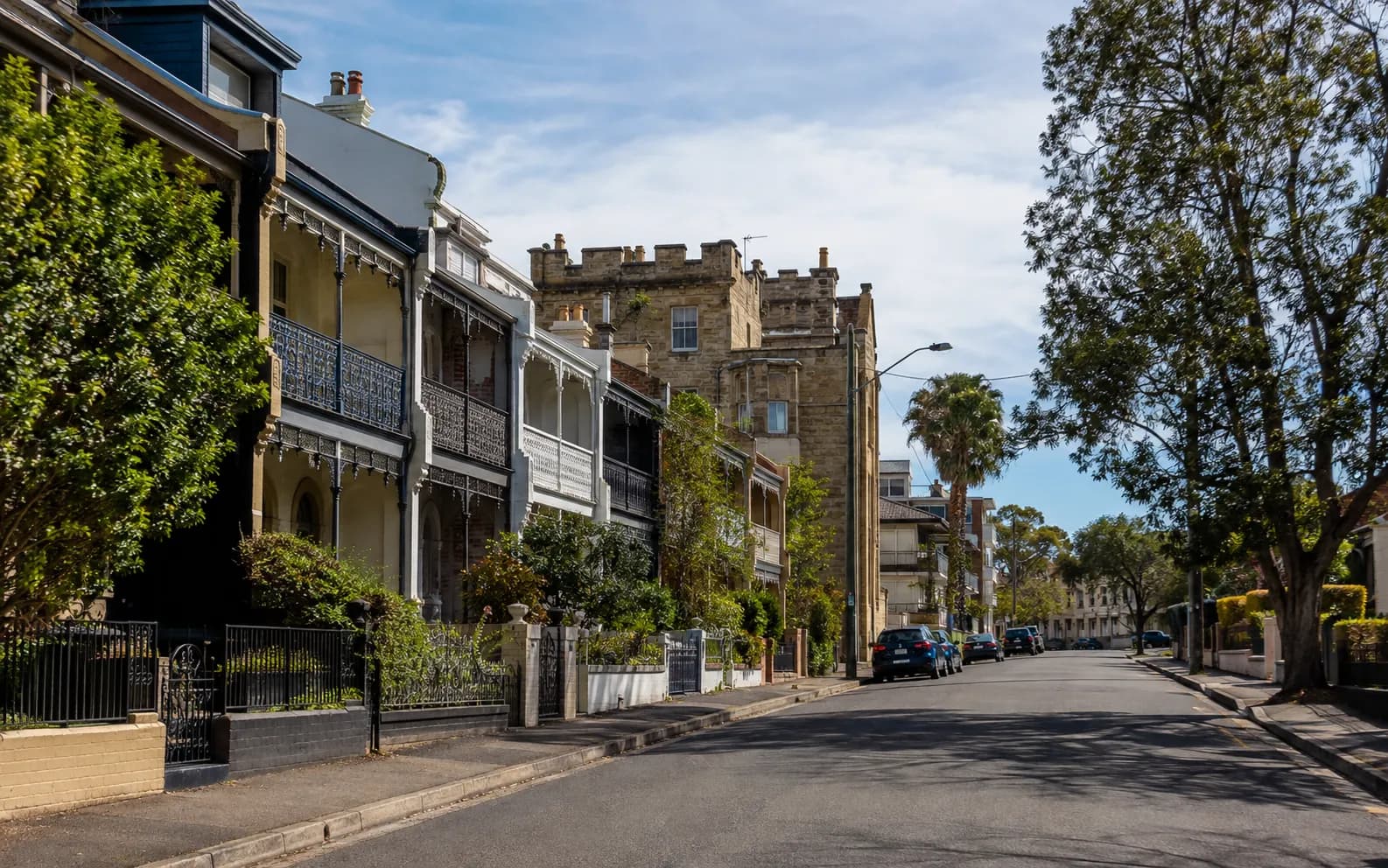 Streetscape of Balmain, Sydney