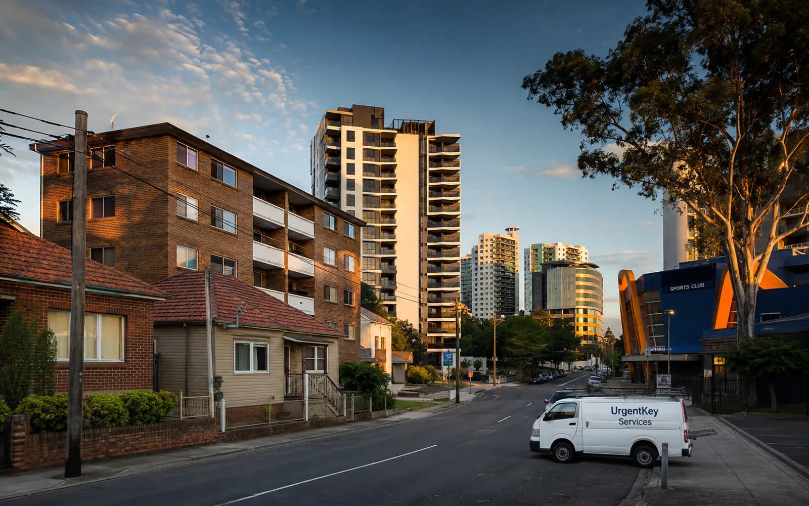 Streetscape of Bankstown, Sydney