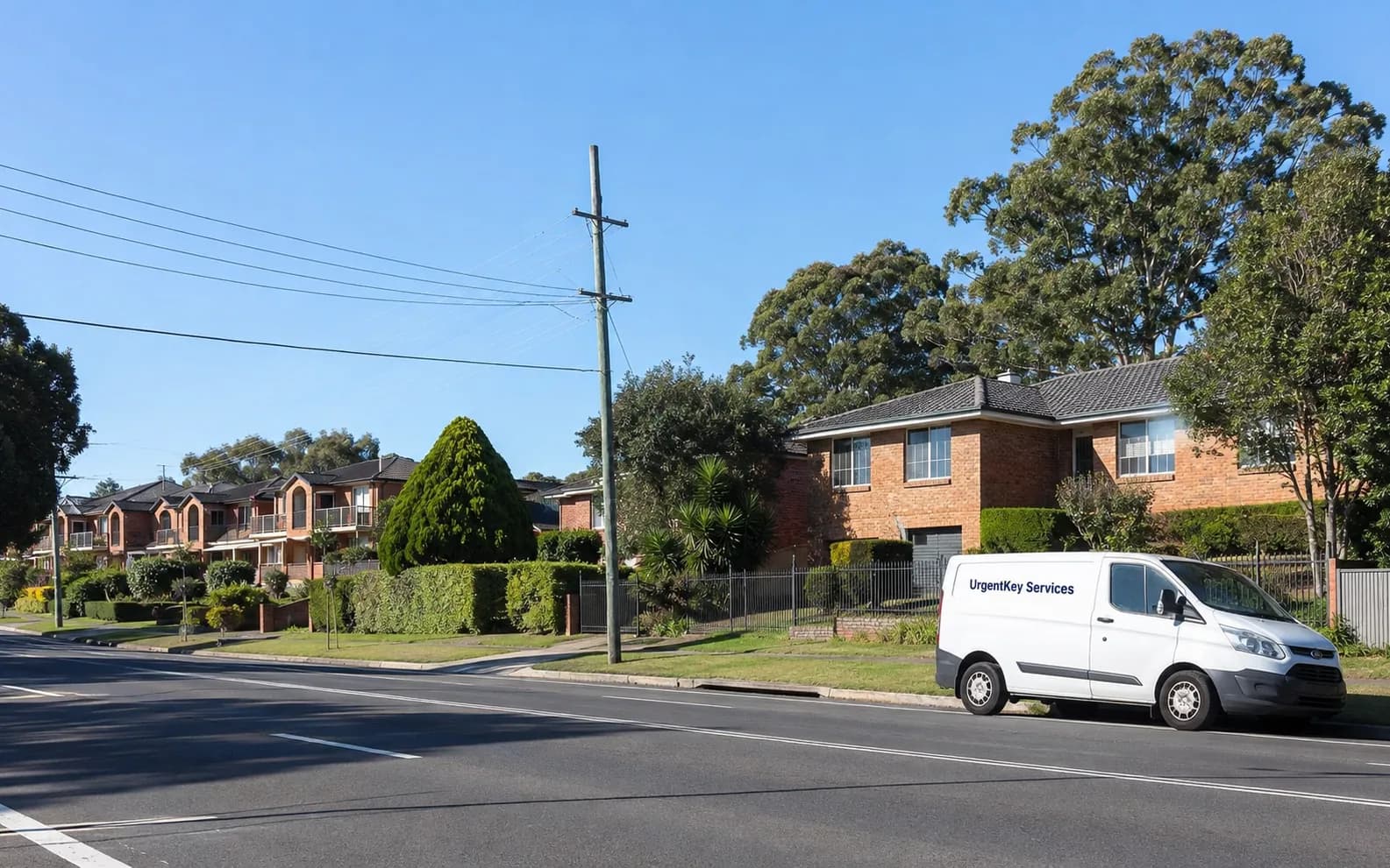 Streetscape of Baulkham Hills, Sydney