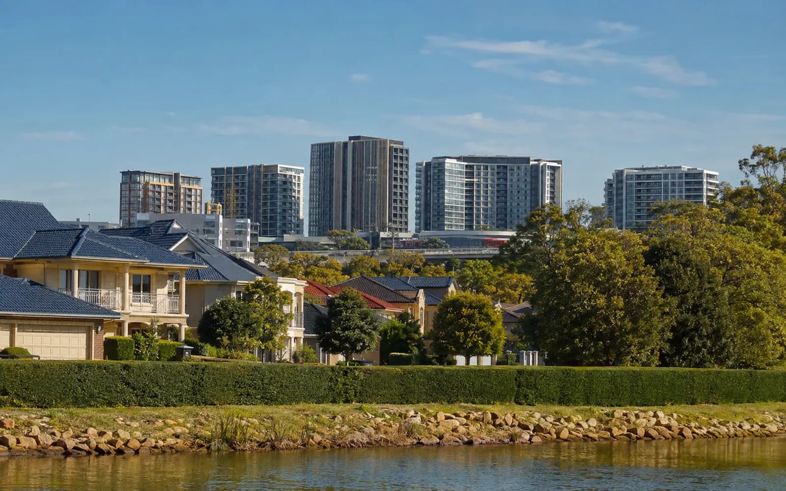 Streetscape of Bella Vista, Sydney