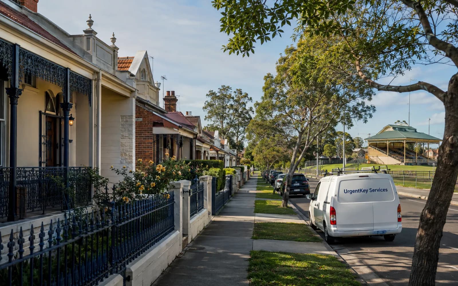 Streetscape of Bexley, Sydney
