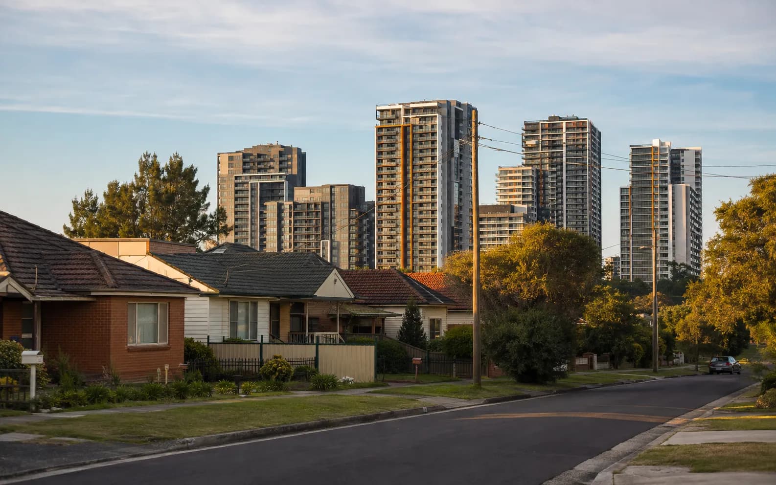 Streetscape of Blacktown, Sydney