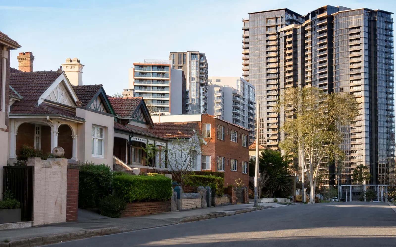 Streetscape of Burwood, Sydney