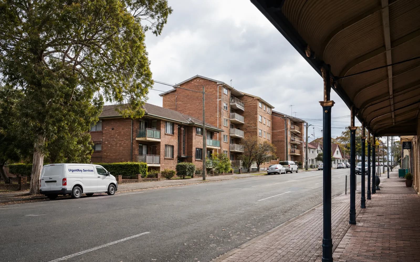 Streetscape of Campbelltown, Sydney