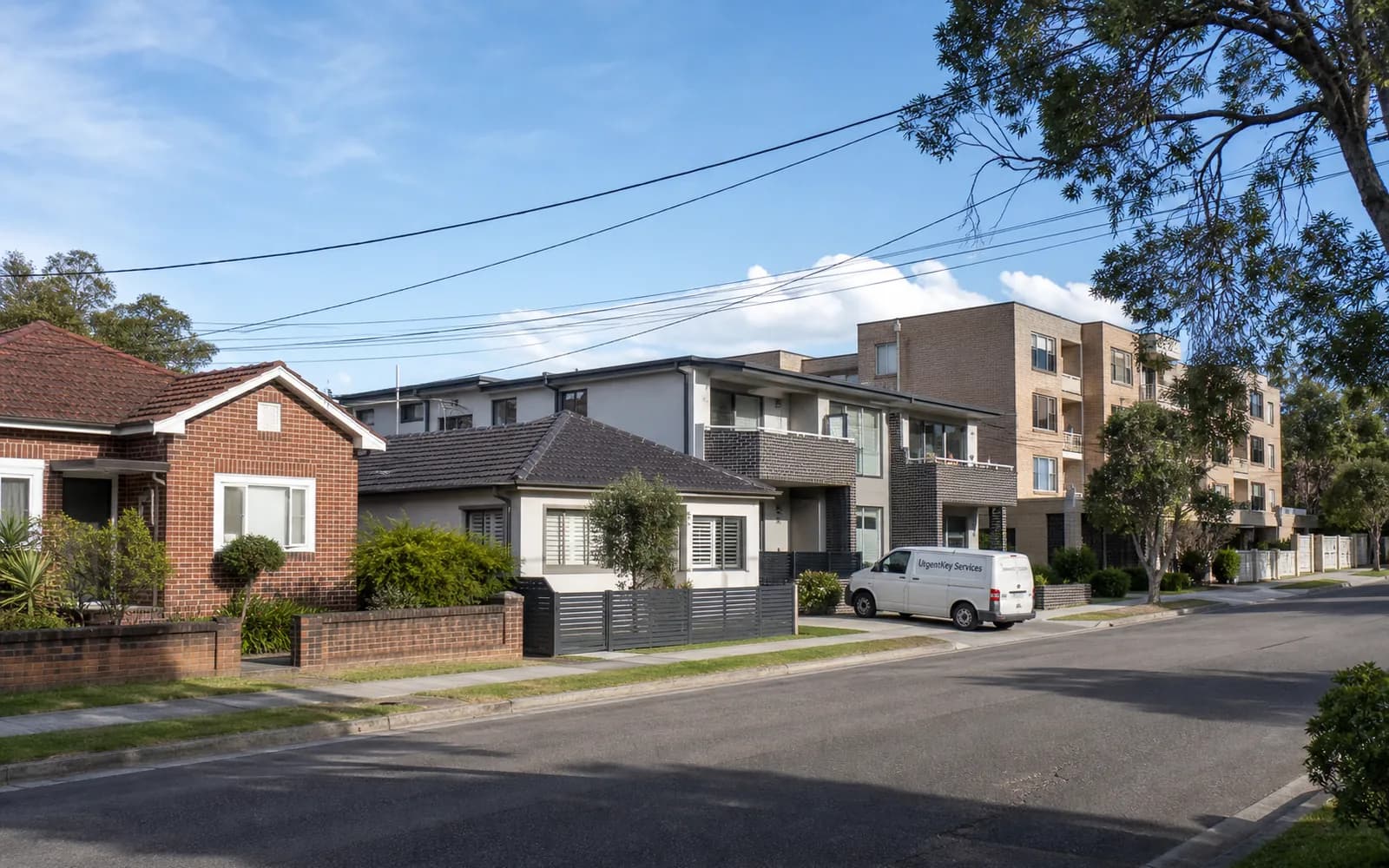 Streetscape of Caringbah, Sydney