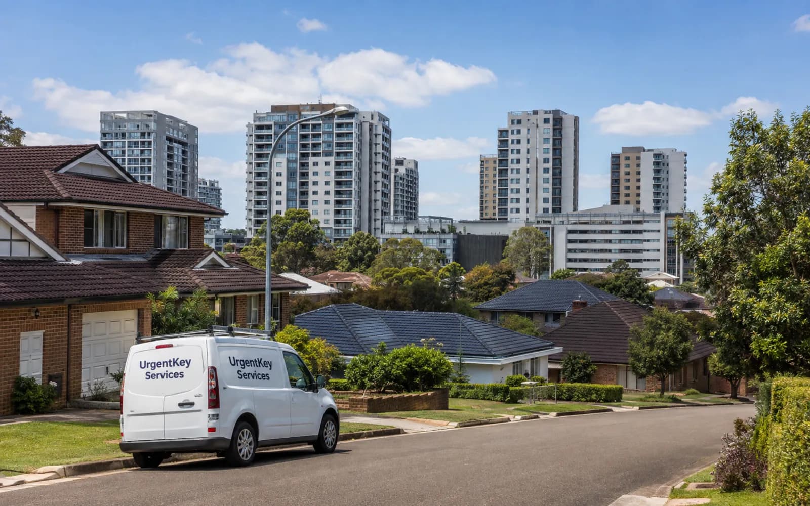 Streetscape of Castle Hill, Sydney