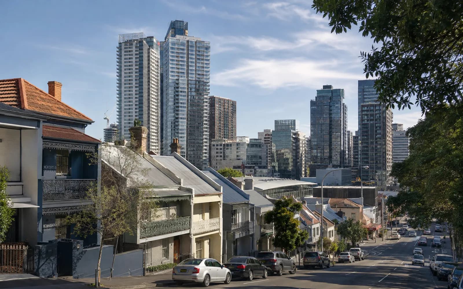 Streetscape of Crows Nest, Sydney