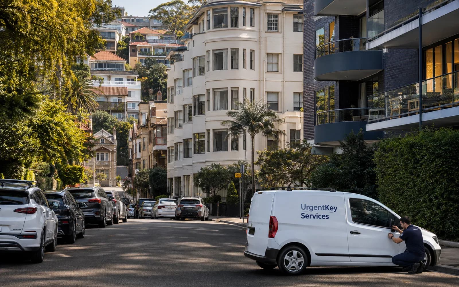 Streetscape of Double Bay, Sydney
