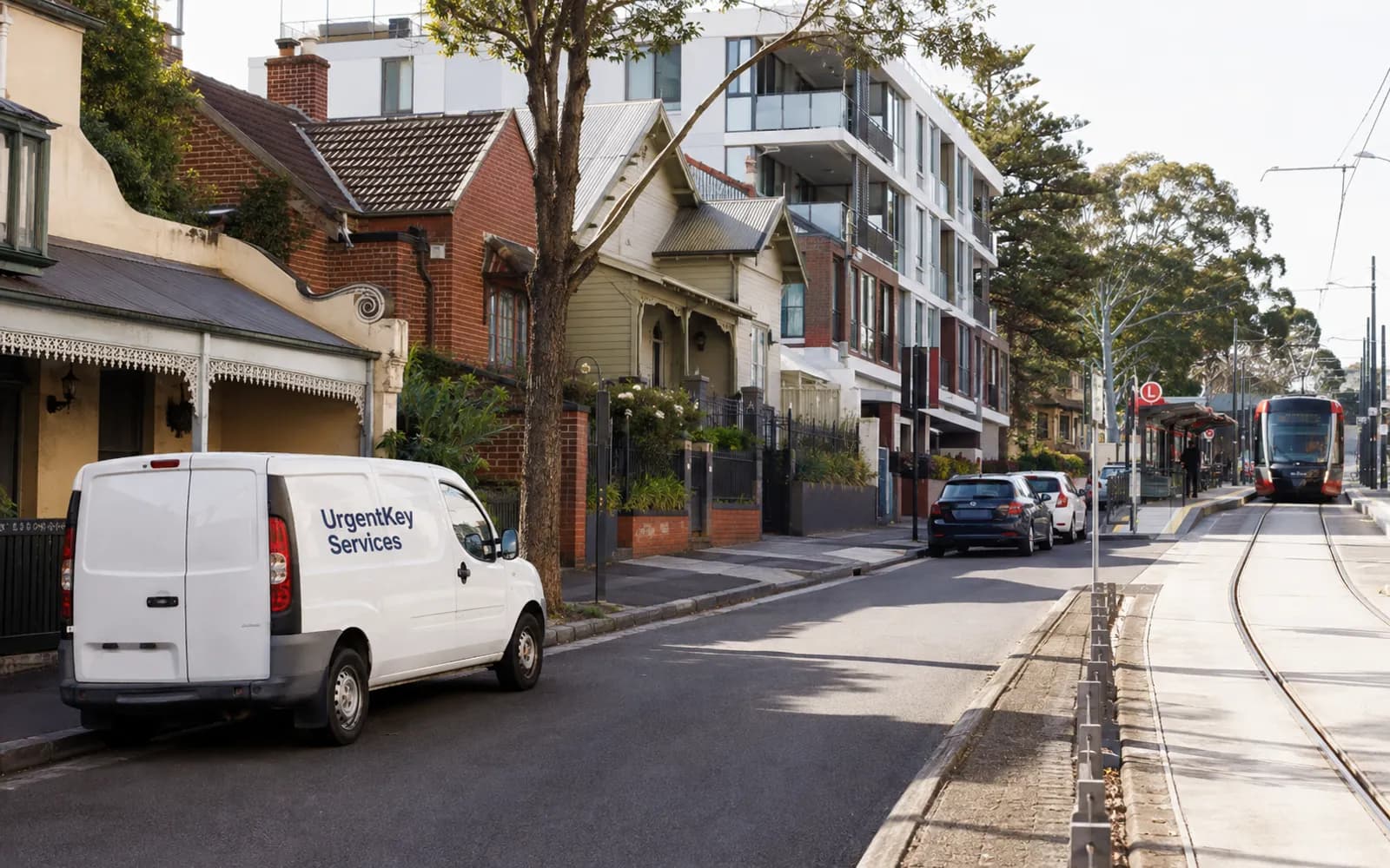 Streetscape of Dulwich Hill, Sydney