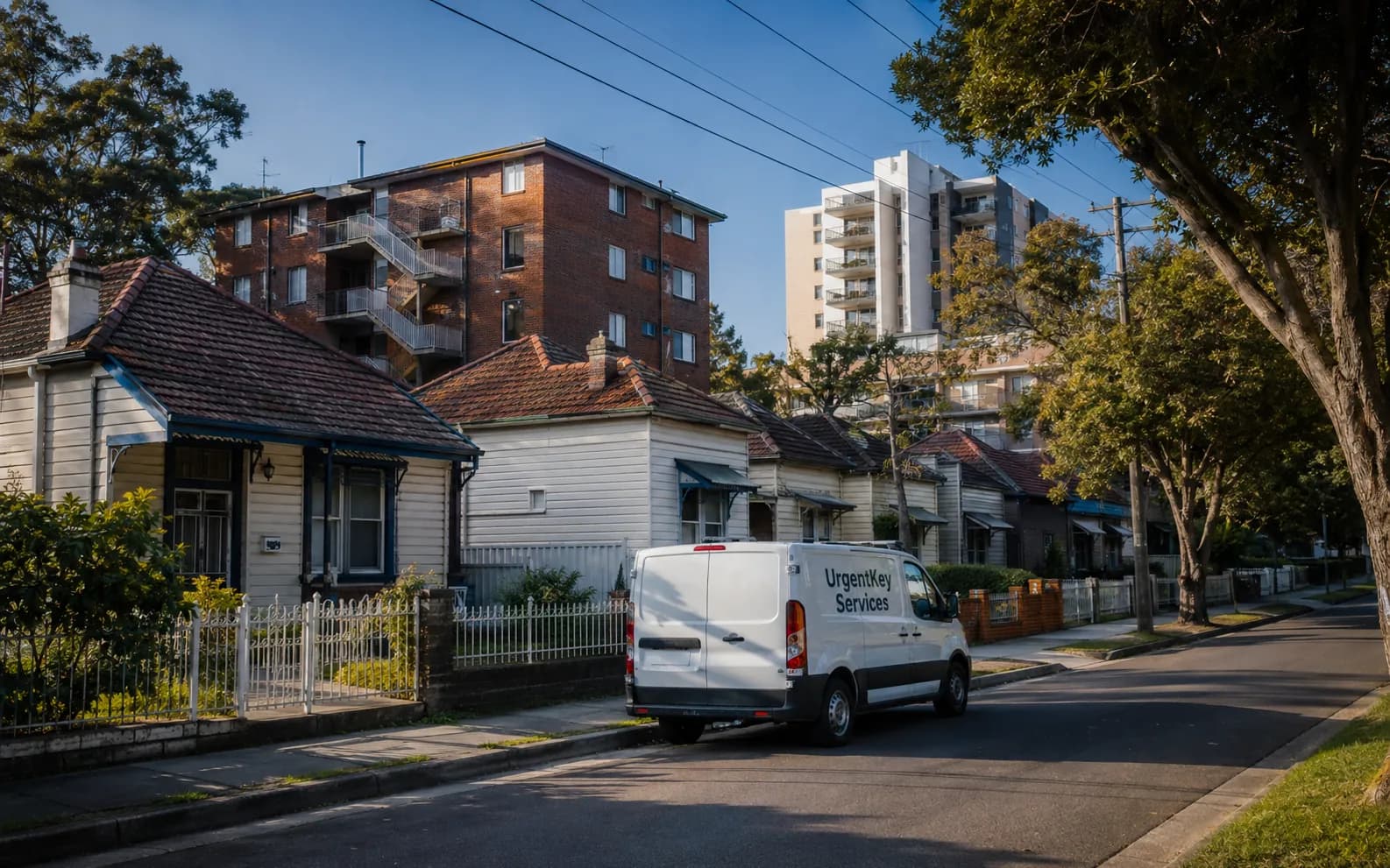 Streetscape of Fairfield, Sydney
