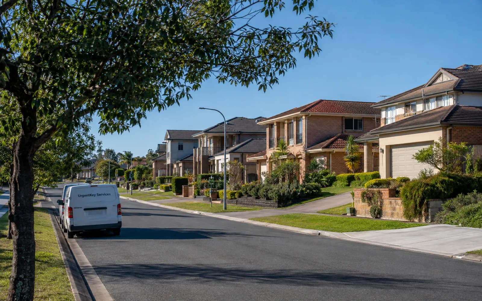 Streetscape of Glenmore Park, Sydney