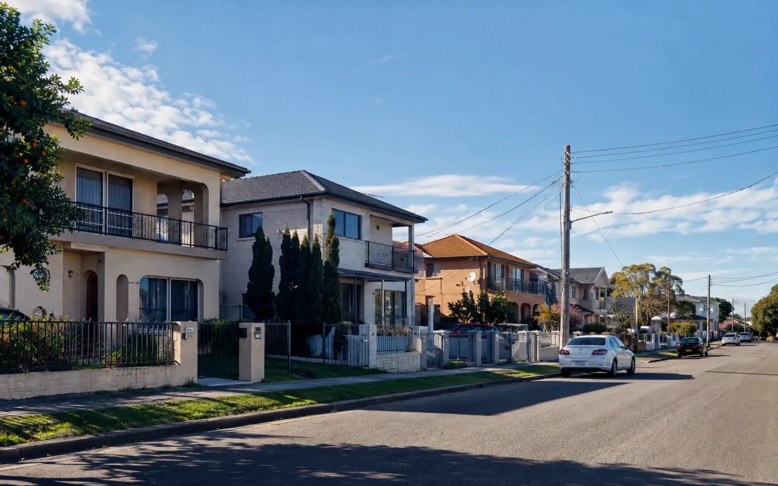Streetscape of Greenacre, Sydney