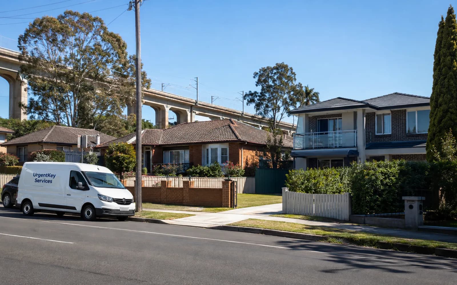 Streetscape of Greystanes, Sydney
