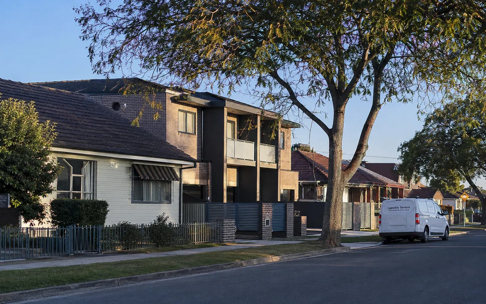 Streetscape of Ingleburn, Sydney
