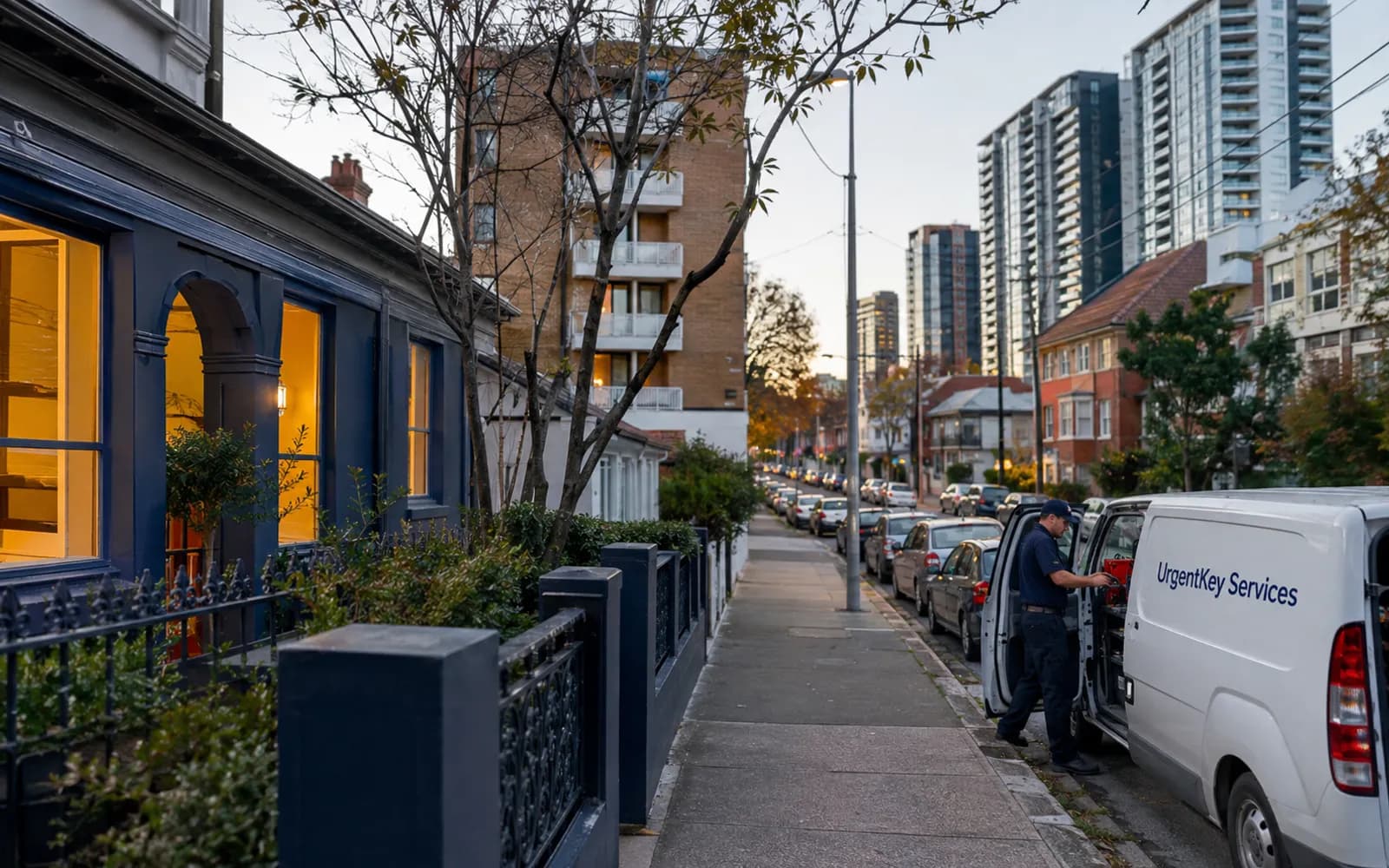 Streetscape of Kogarah, Sydney