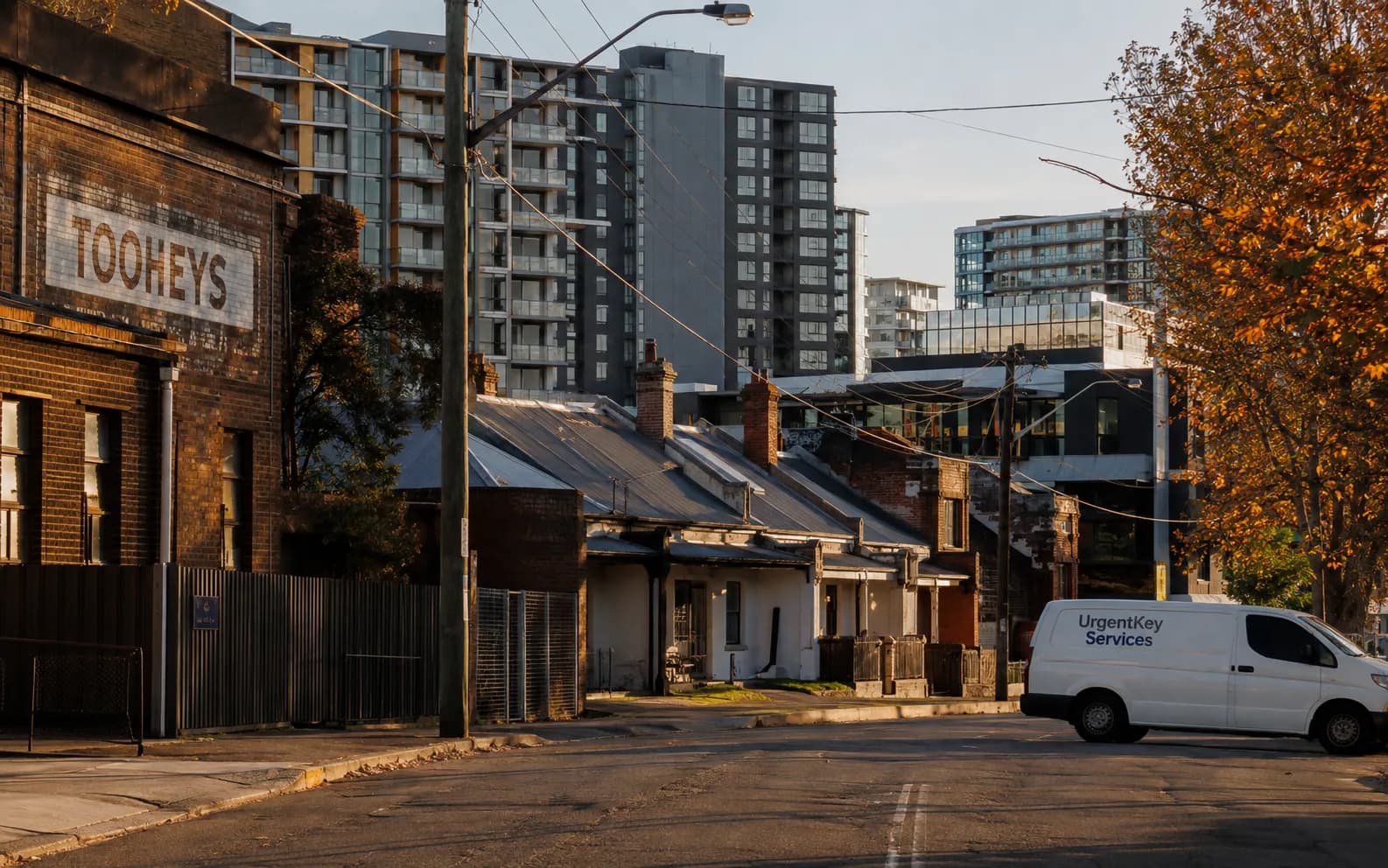 Streetscape of Lidcombe, Sydney