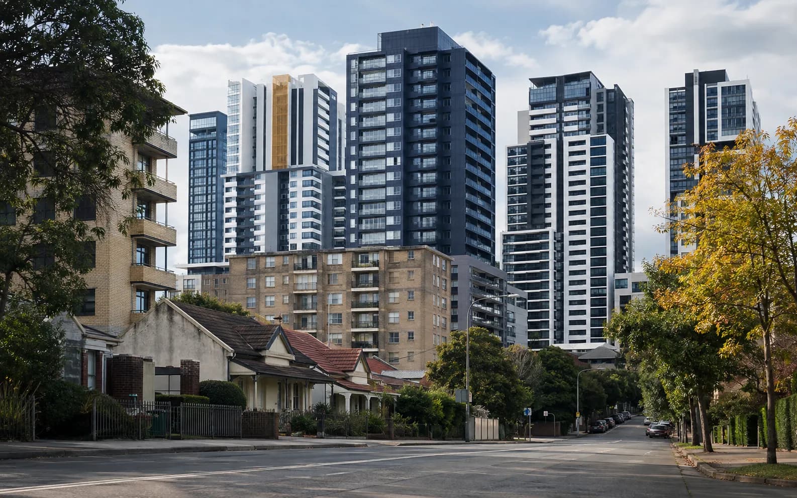 Streetscape of Liverpool, Sydney