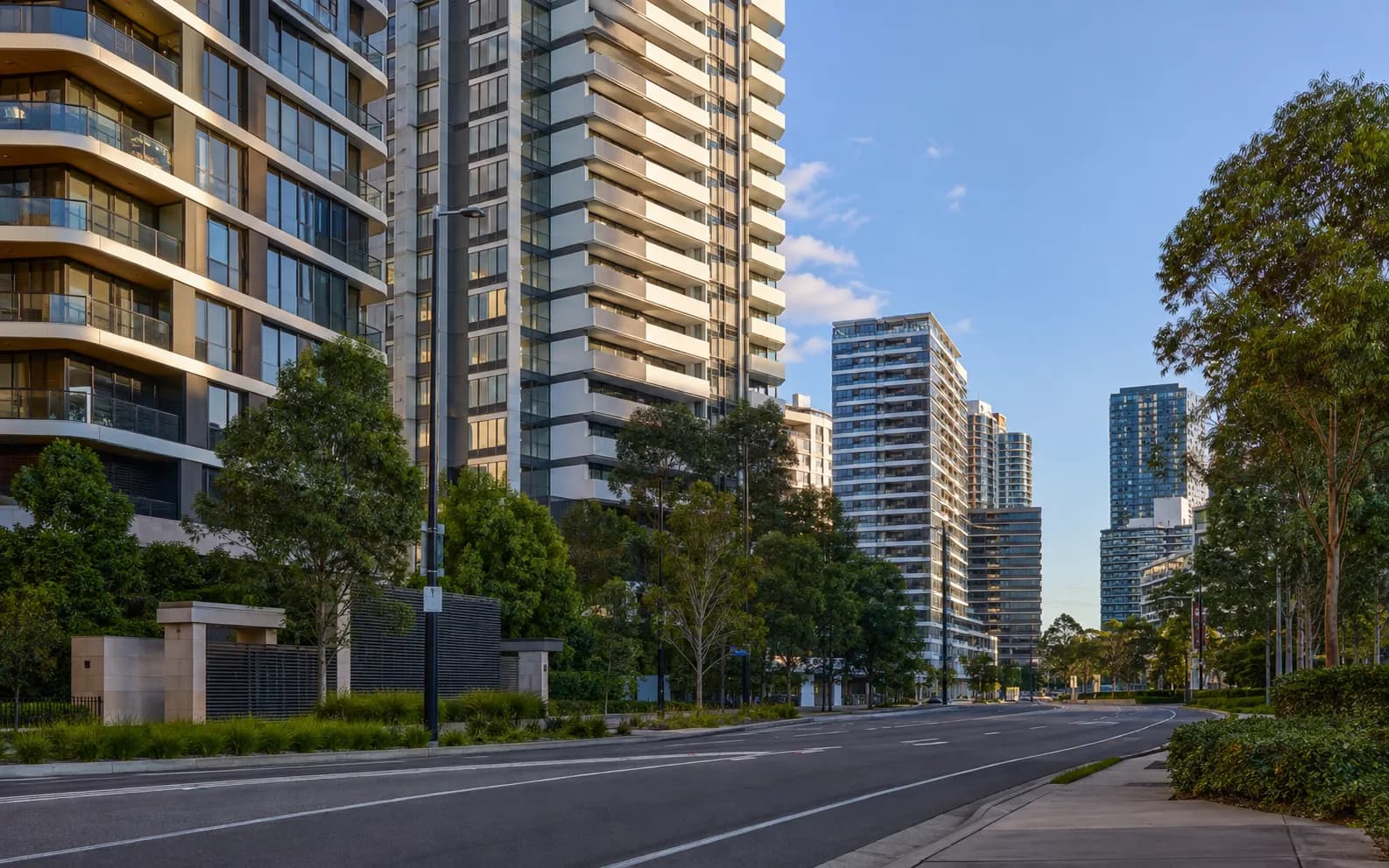 Streetscape of Macquarie Park, Sydney