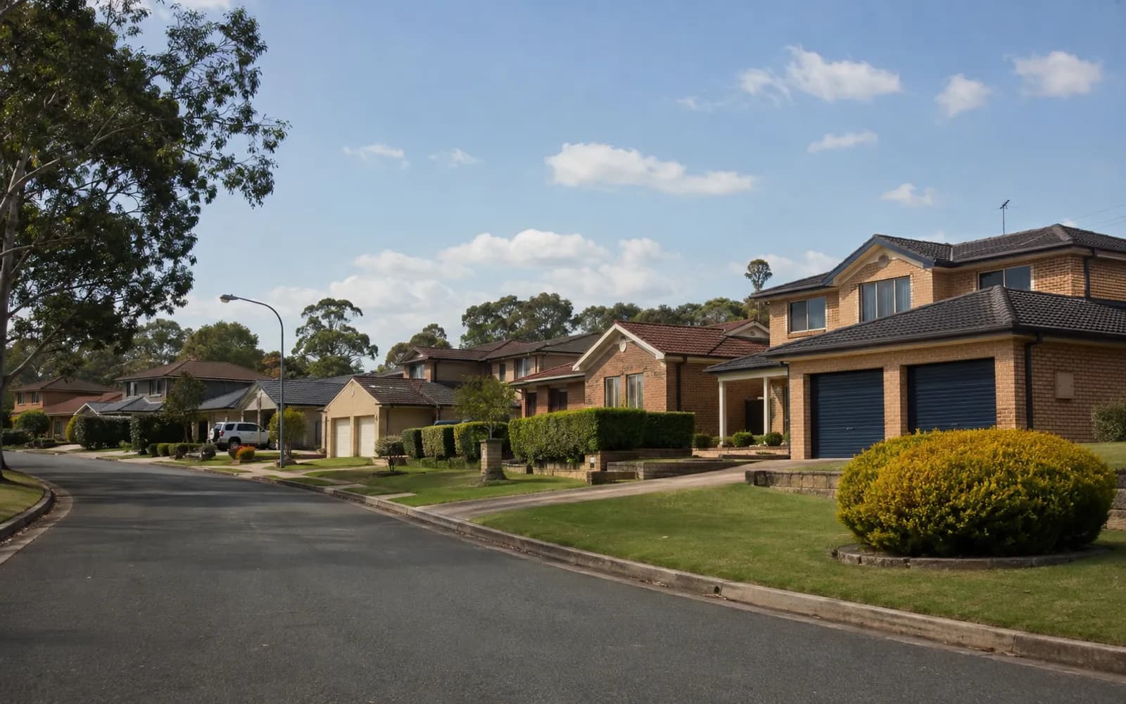 Streetscape of Menai, Sydney