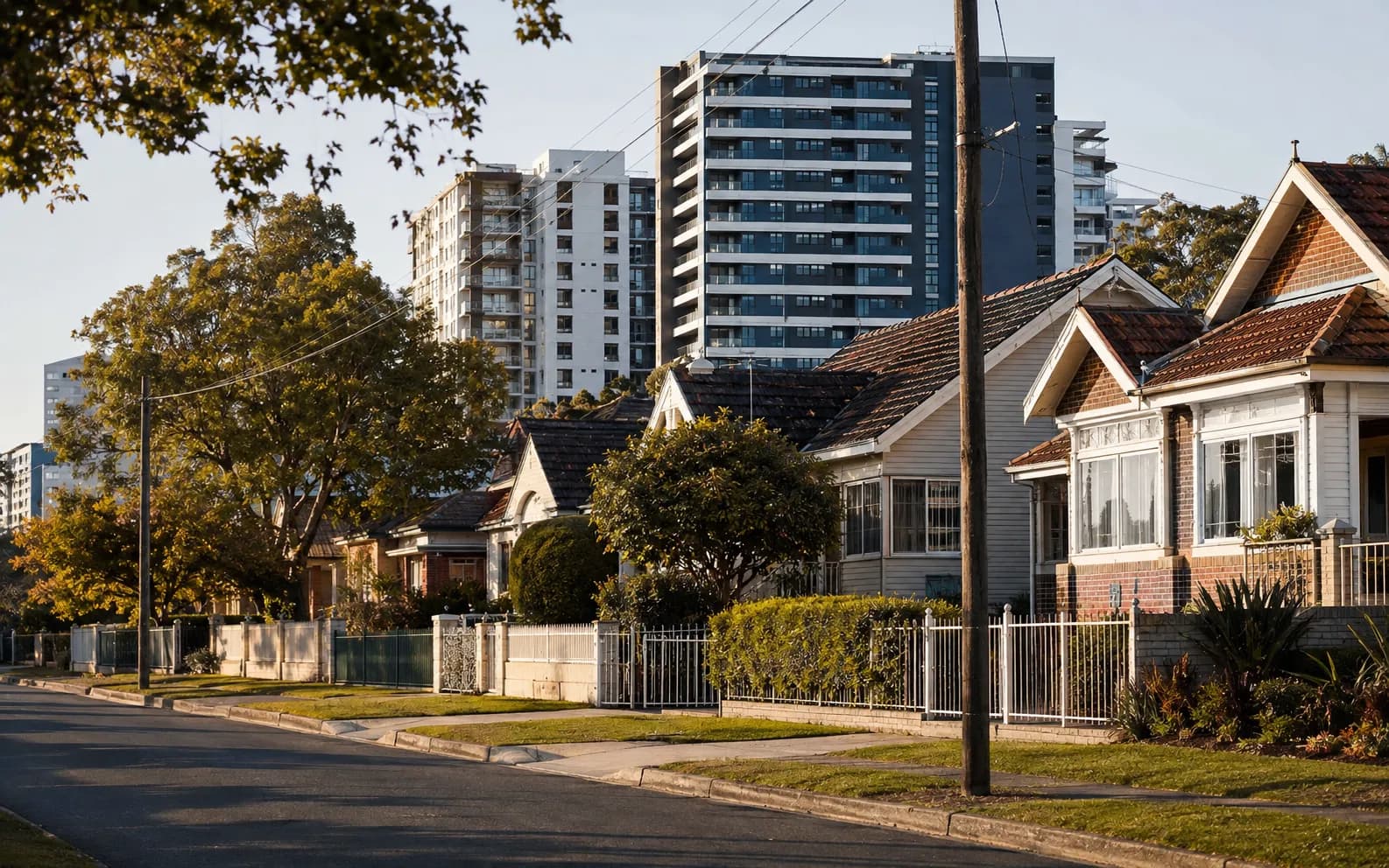 Streetscape of Merrylands, Sydney