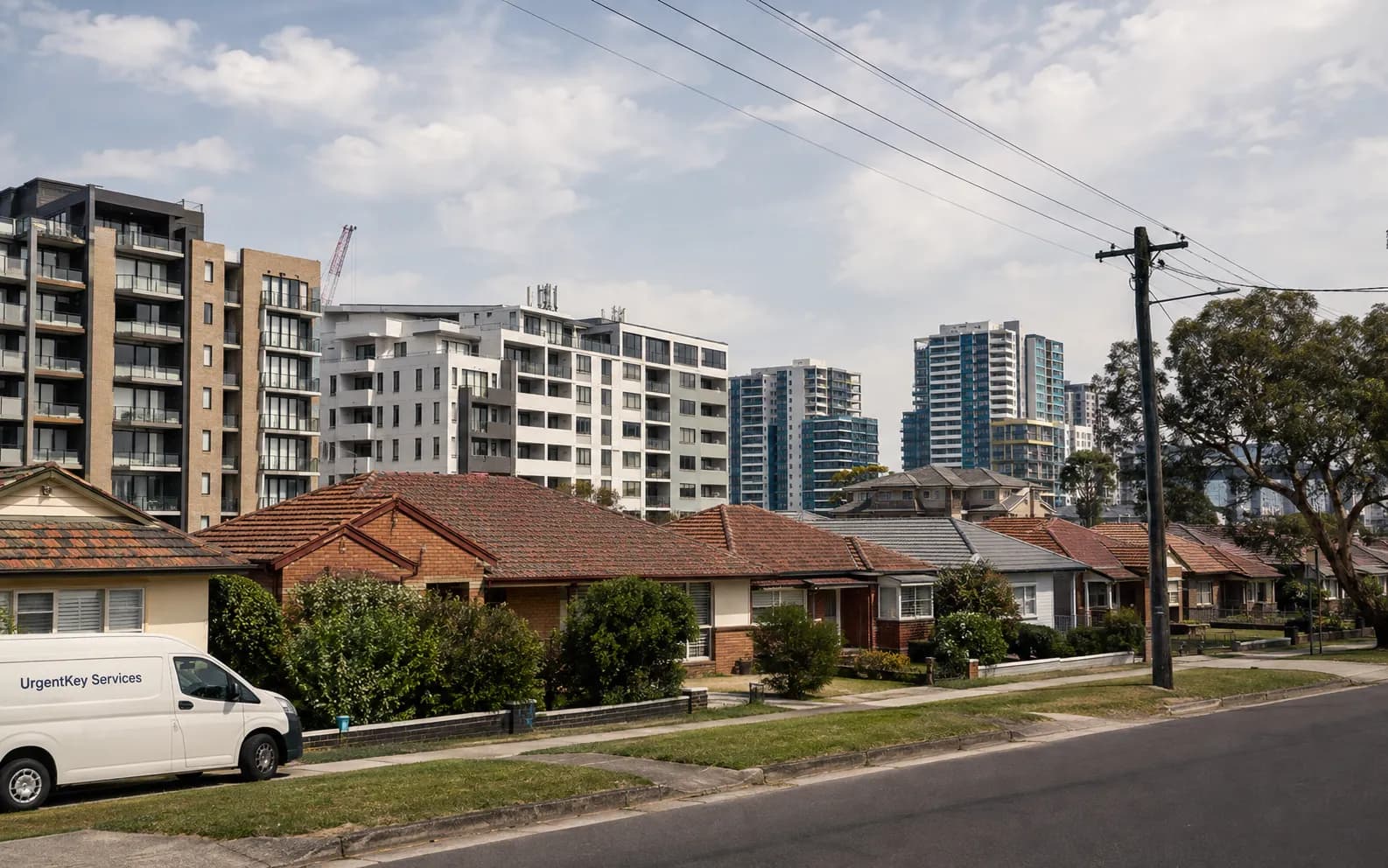 Streetscape of Miranda, Sydney