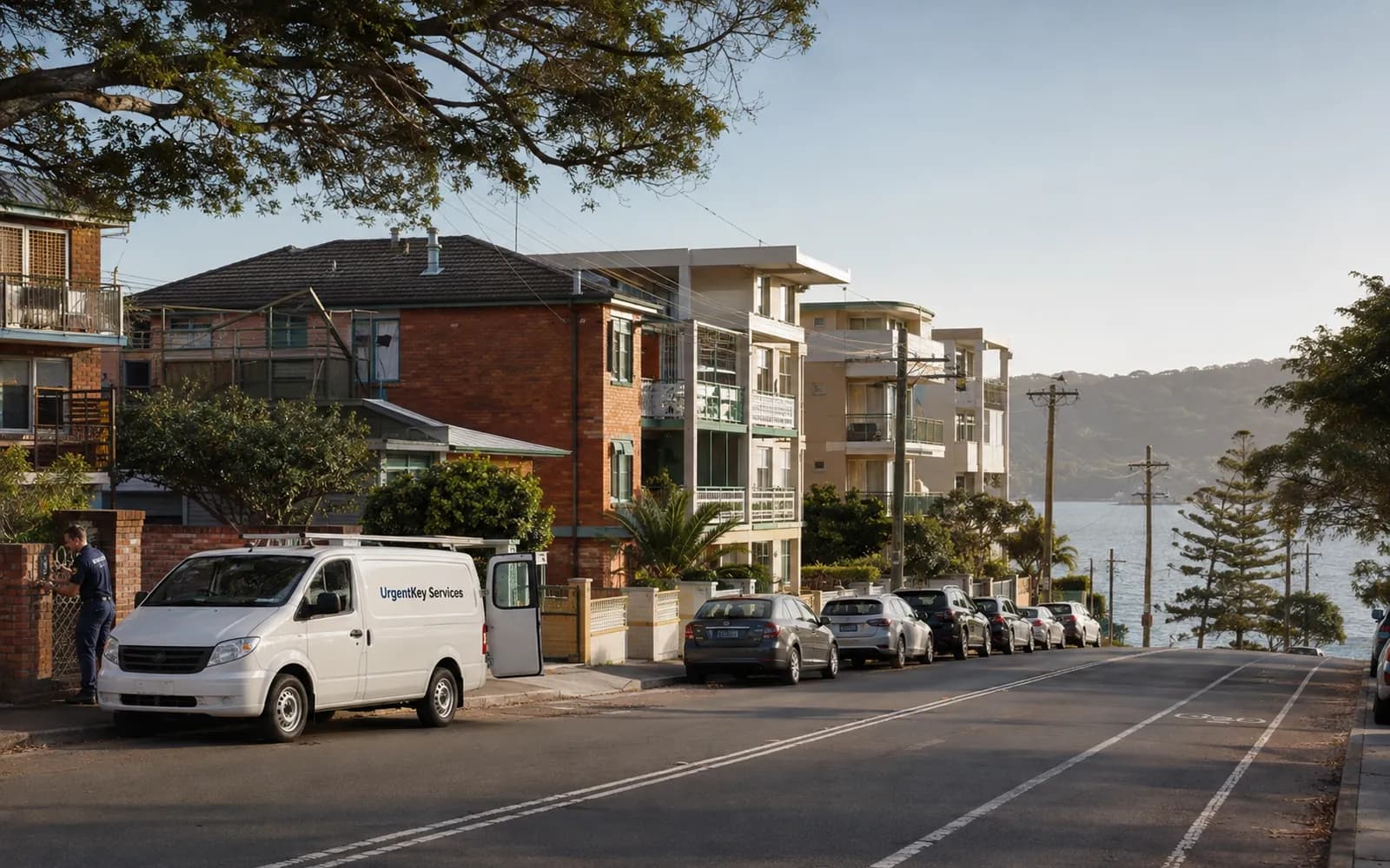 Streetscape of Narrabeen, Sydney