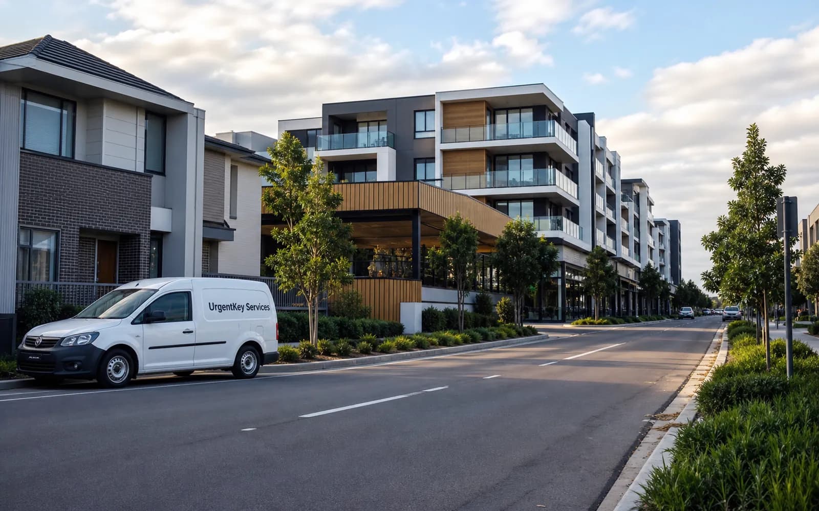 Streetscape of Oran Park, Sydney