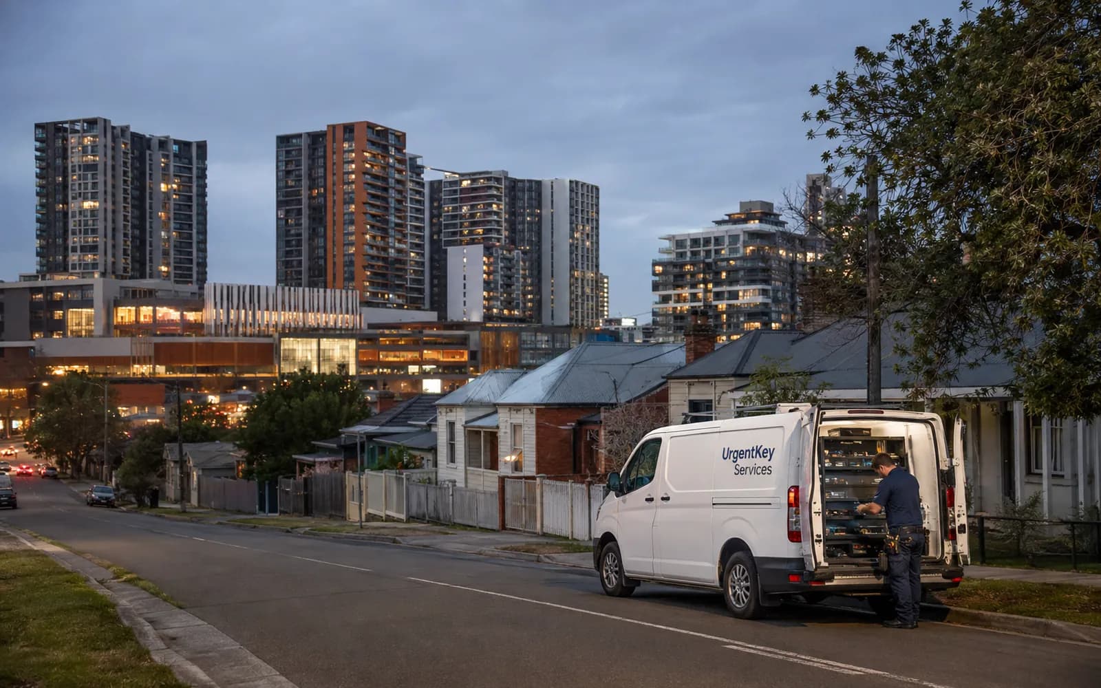 Streetscape of Penrith, Sydney