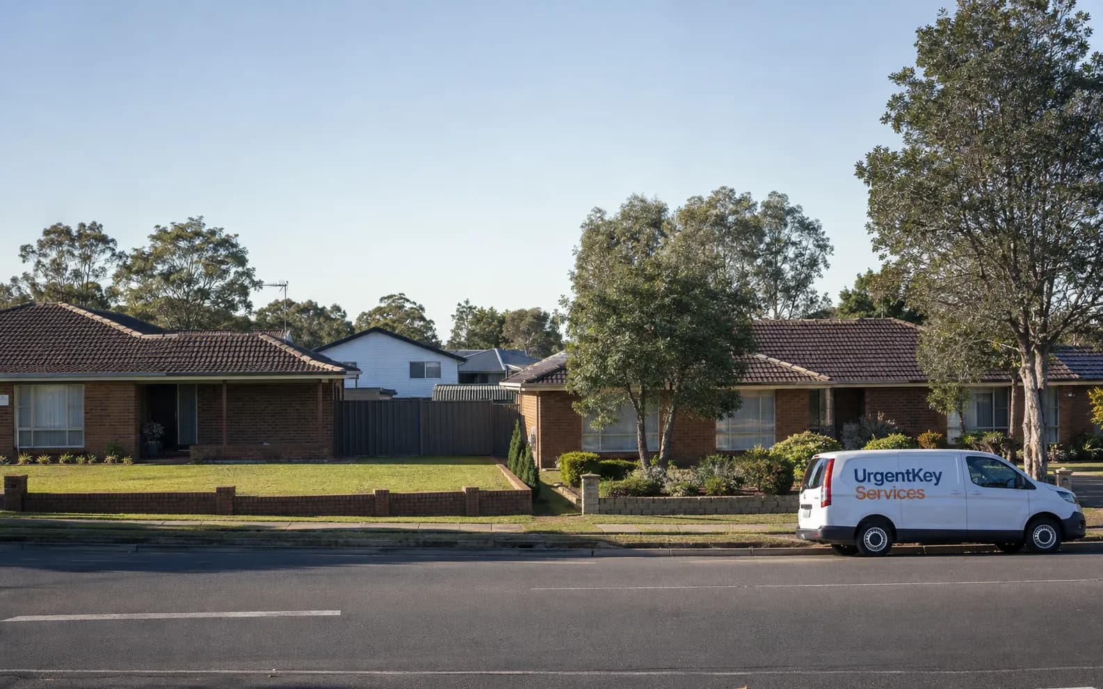 Streetscape of Quakers Hill, Sydney