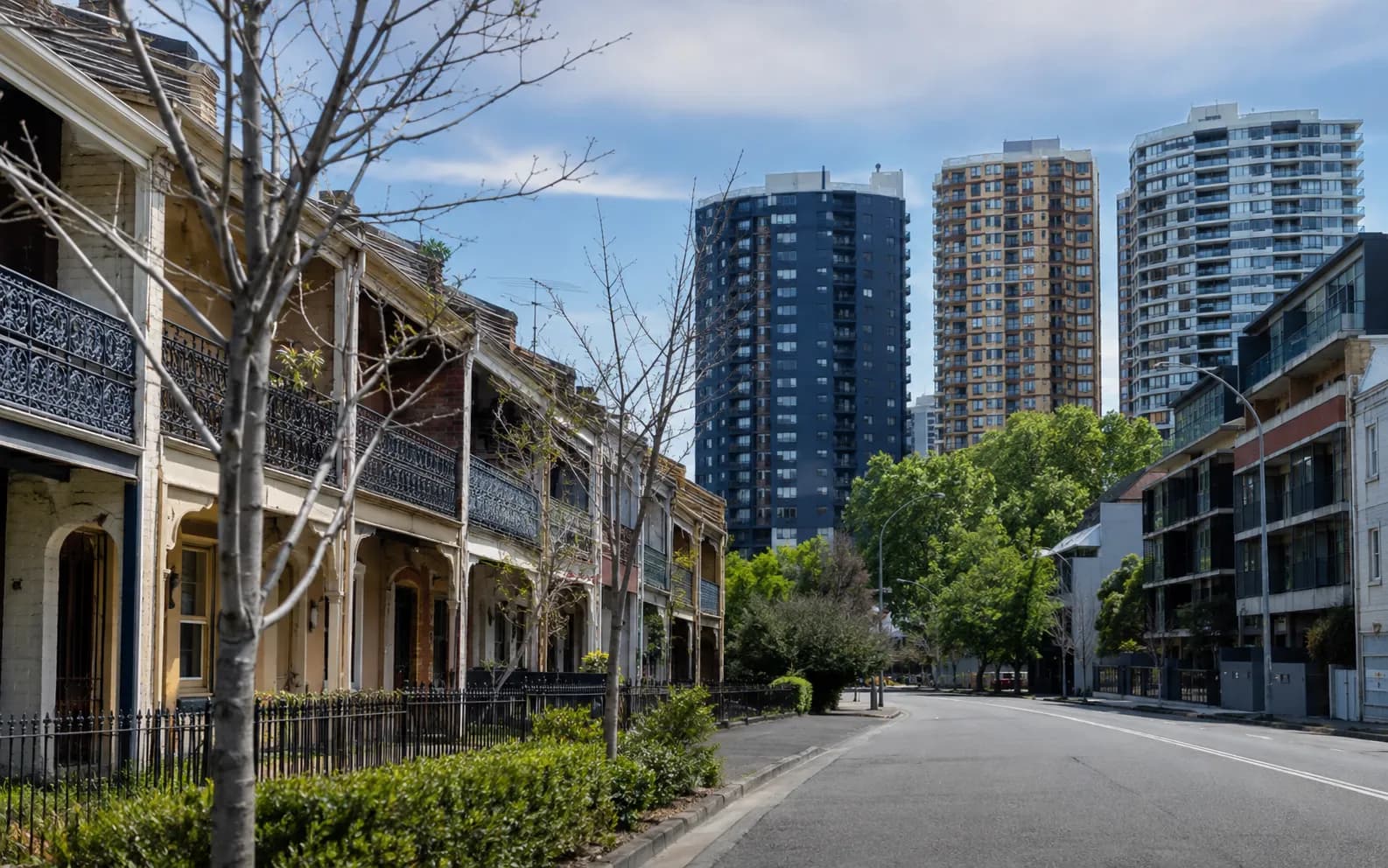 Streetscape of Redfern, Sydney