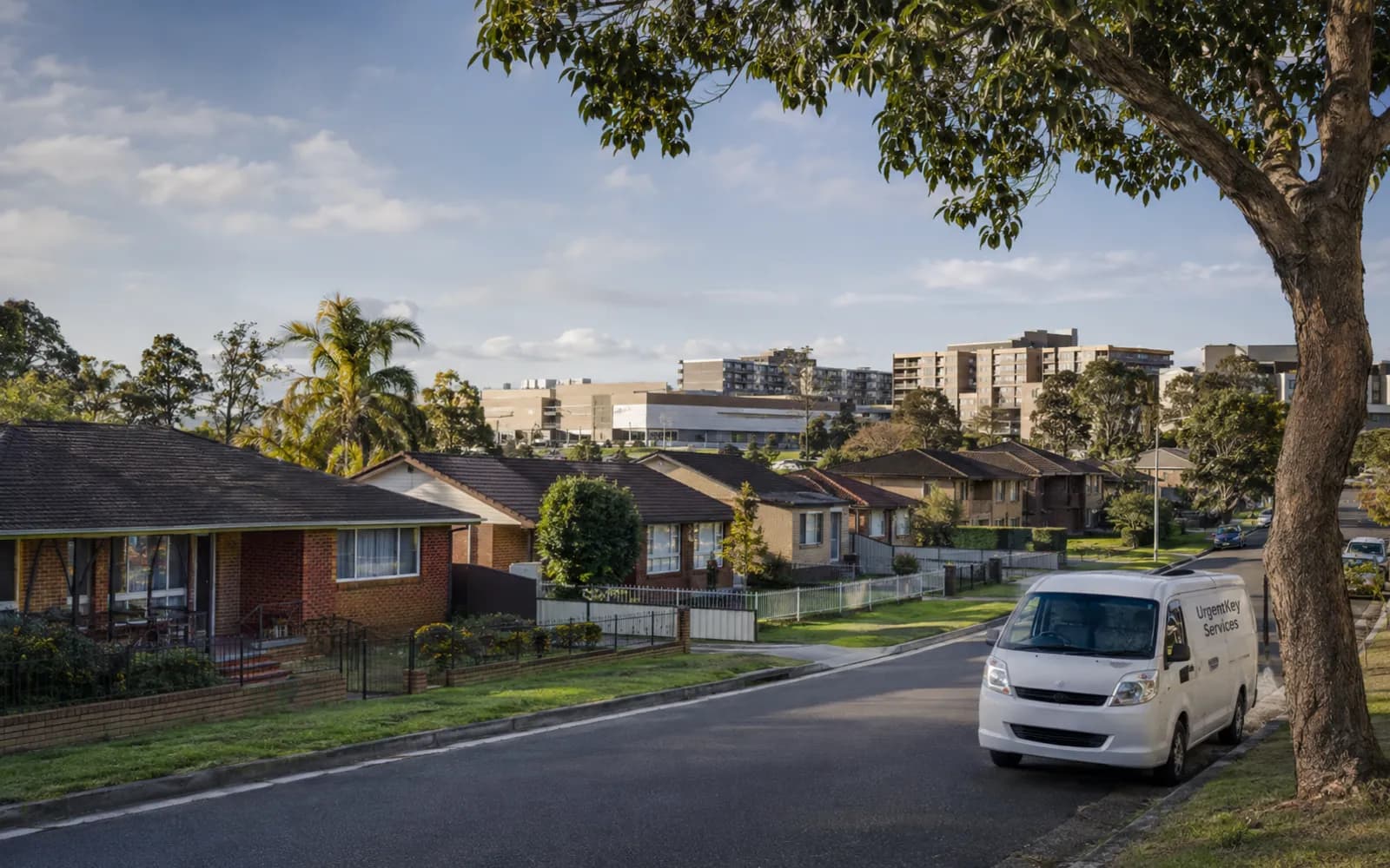 Streetscape of Rooty Hill, Sydney