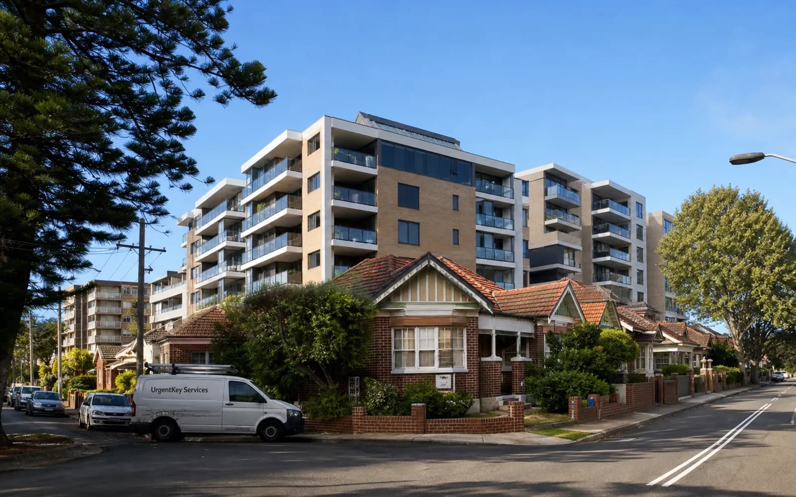Streetscape of Ryde, Sydney